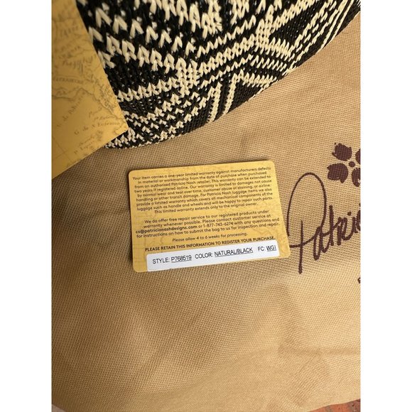 Patricia Nash Taureg Woven Marconia Tote Natural/Black P768519 NWT - Picture 11 of 14